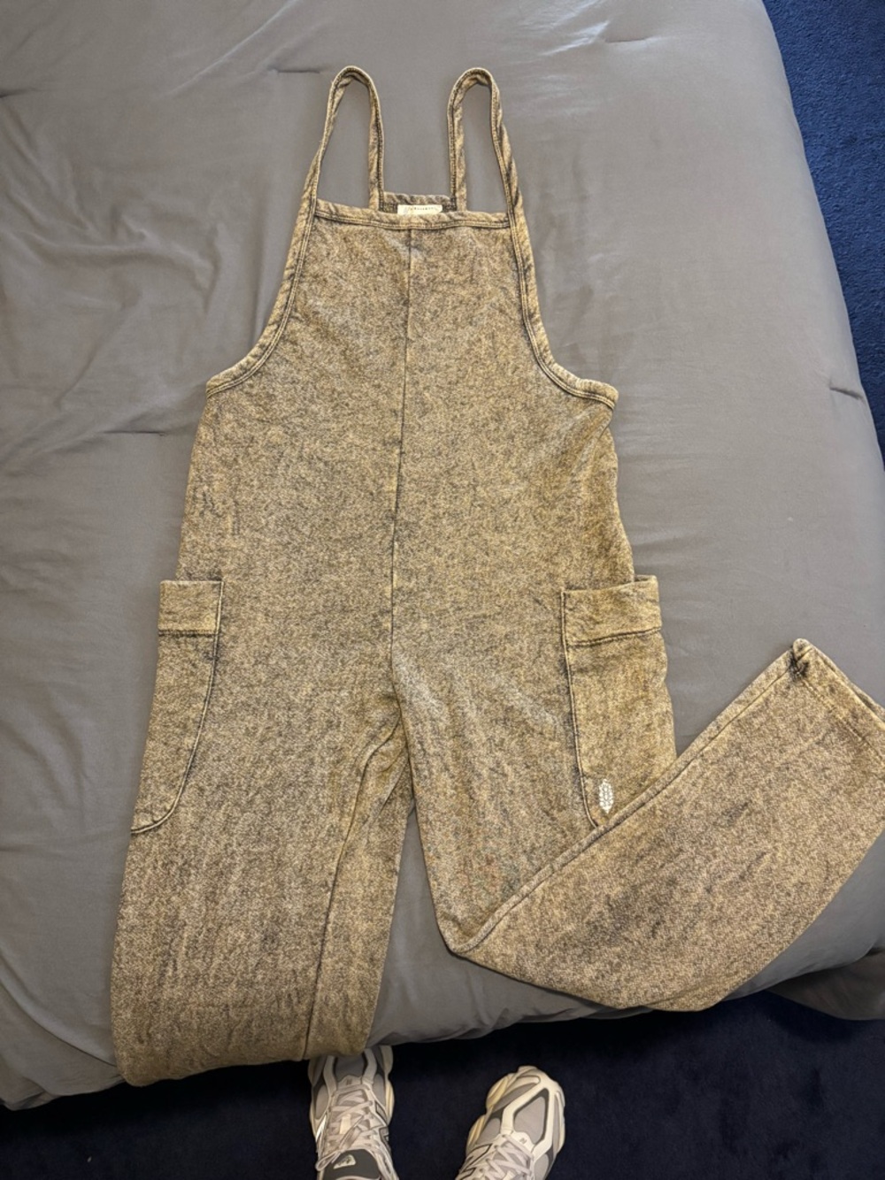 FP Movement by Free People Tan Heathered Overalls Jumpsuit - Picture 16 of 16